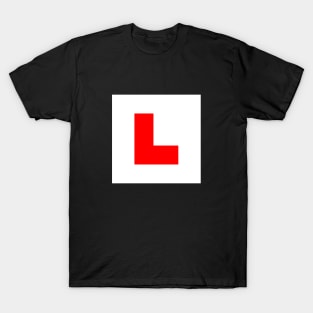 L-Plate Learner Driver Sign T-Shirt
